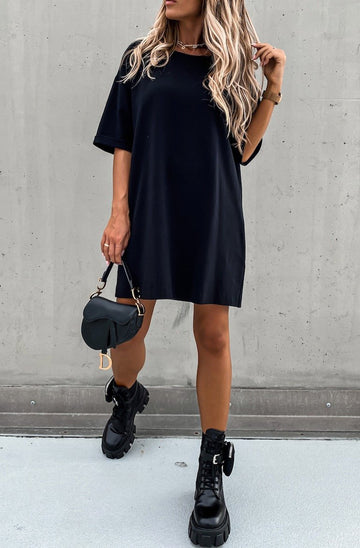 Oversized t shirt dress sale with sneakers